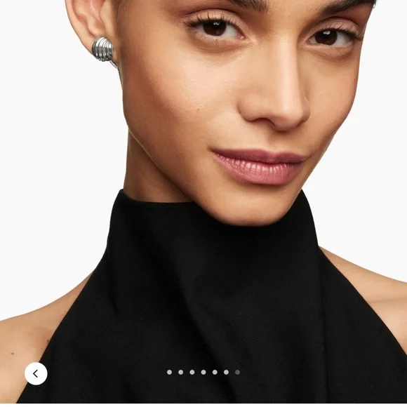 David Yurman Silver Sculptural Earrings